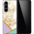 Angled Marble Galaxy Z Fold5 5G Skin